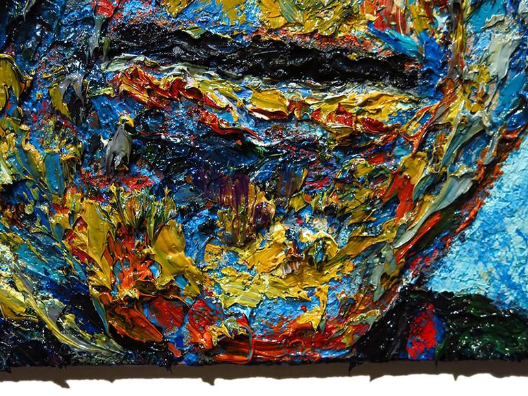 Original Abstract Expressionism Portrait Painting by David Padworny