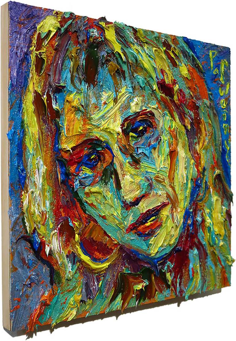 Original Abstract Expressionism Portrait Painting by David Padworny