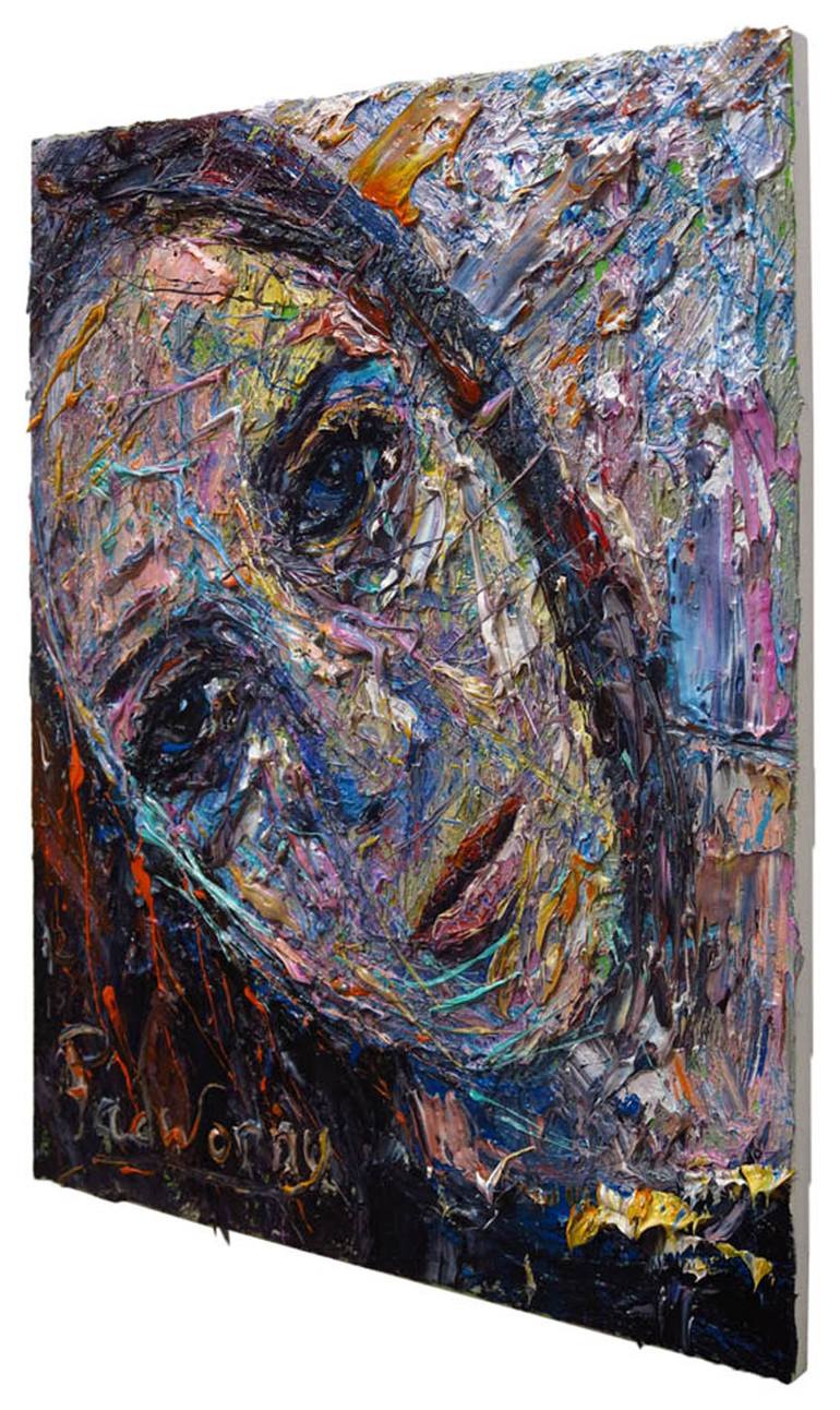 Original Abstract Expressionism People Painting by David Padworny