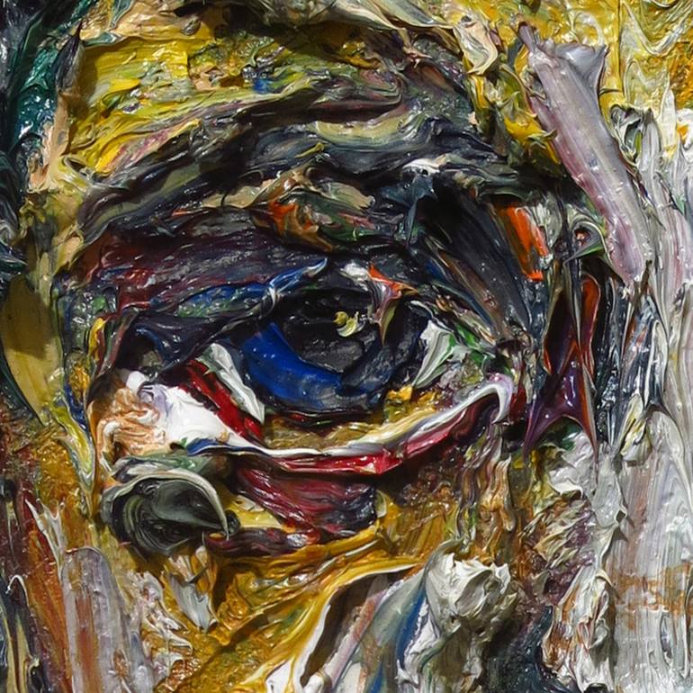 Original Abstract Portrait Painting by David Padworny