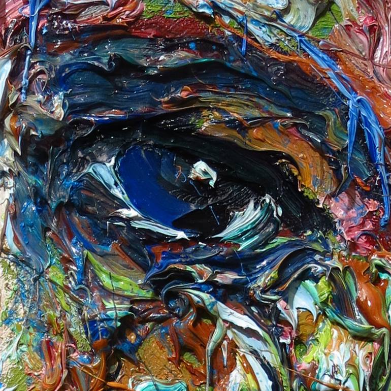 Original Abstract Expressionism Portrait Painting by David Padworny