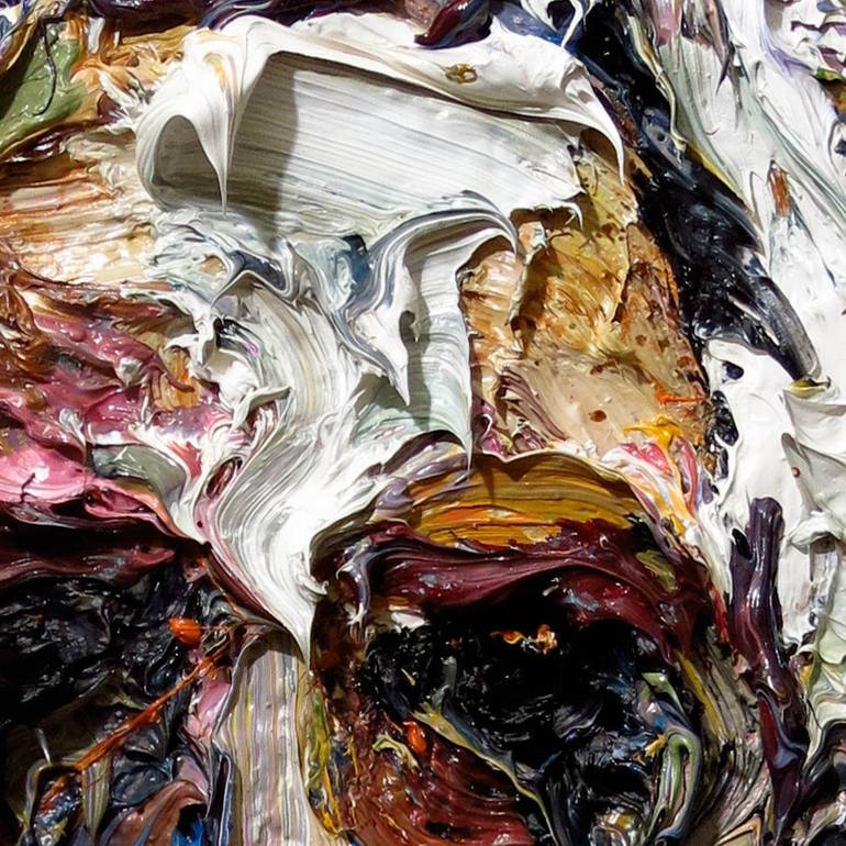 Original Abstract Expressionism People Painting by David Padworny