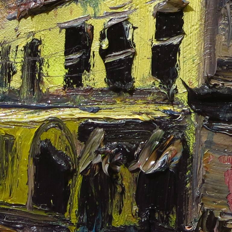 Original Abstract Expressionism Architecture Painting by David Padworny