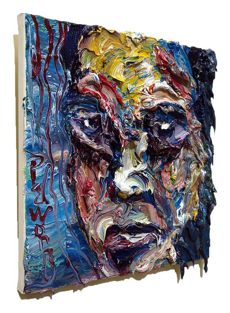 Original Abstract Expressionism Portrait Painting by David Padworny