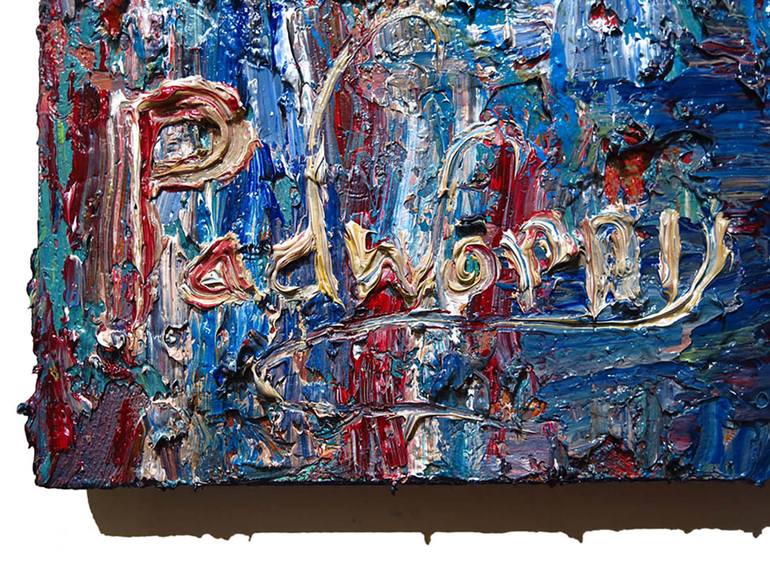 Original Abstract Expressionism Portrait Painting by David Padworny