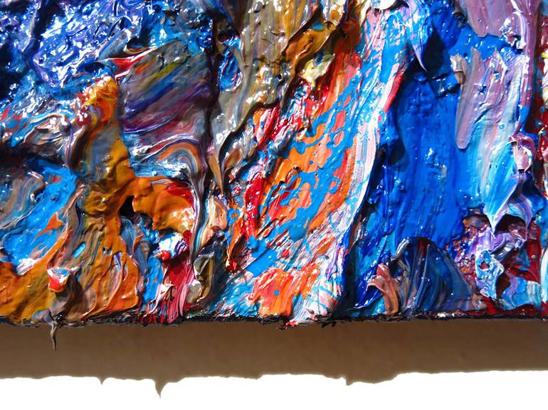 Original Abstract Expressionism Portrait Painting by David Padworny