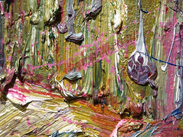 Original Abstract Expressionism People Painting by David Padworny