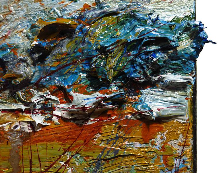 Original Abstract Expressionism Animal Painting by David Padworny