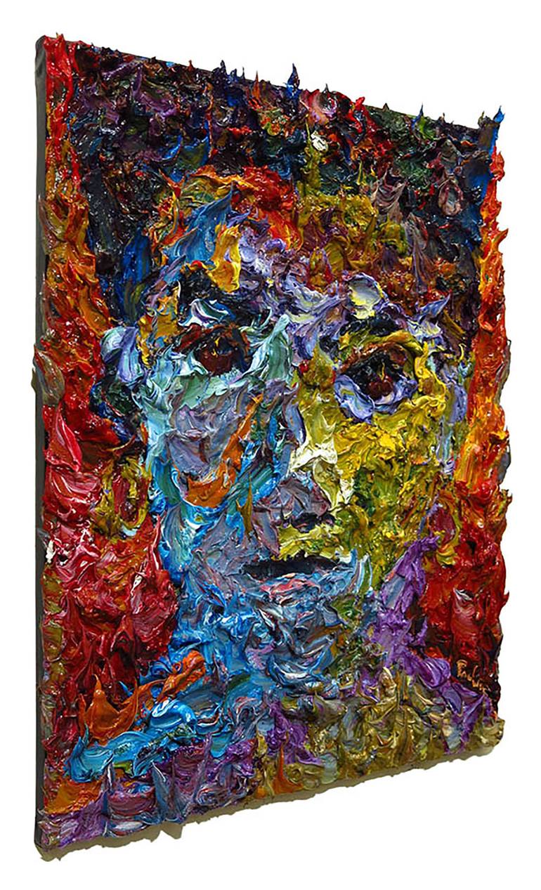 Original Abstract Portrait Painting by David Padworny