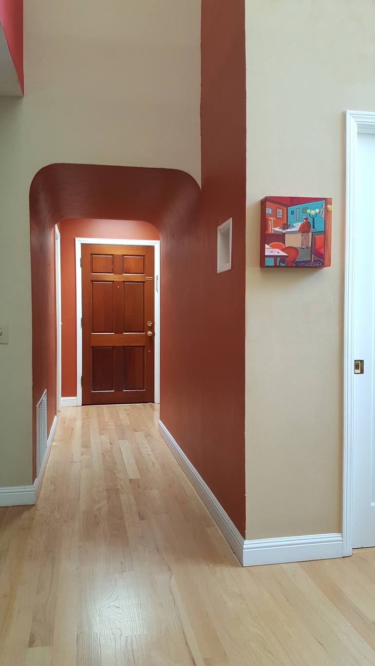 Original Figurative Outer Space Painting by Flo De Bretagne