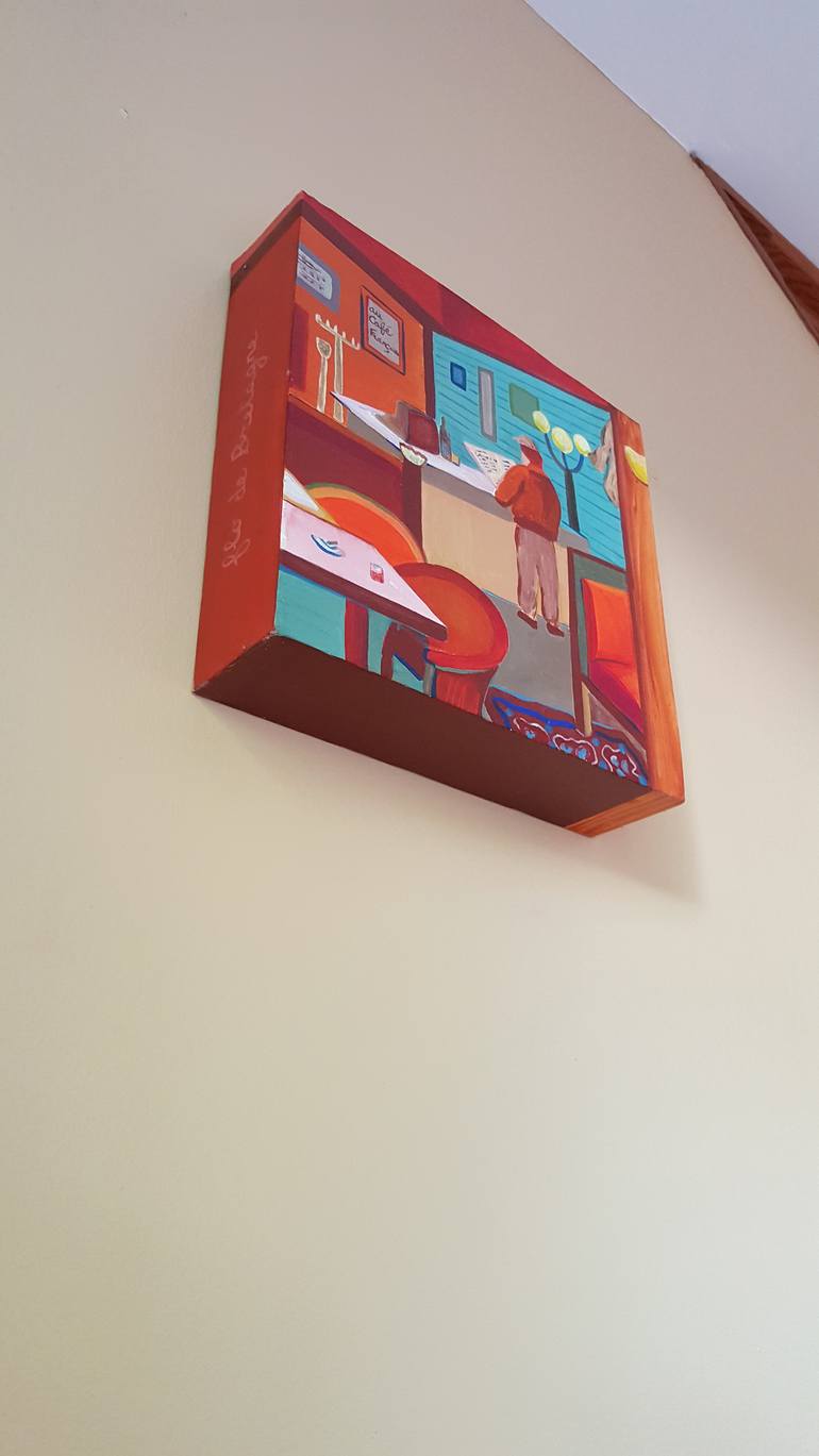 Original Figurative Outer Space Painting by Flo De Bretagne