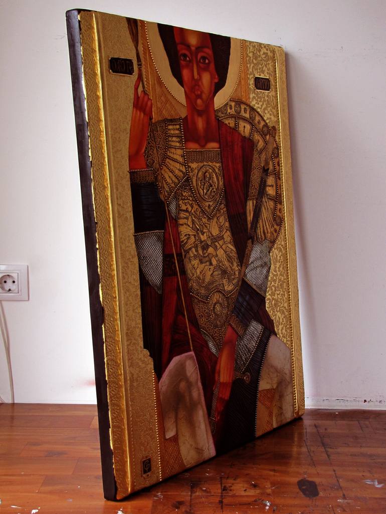 Original Figurative Religion Painting by Stefan Georgiev