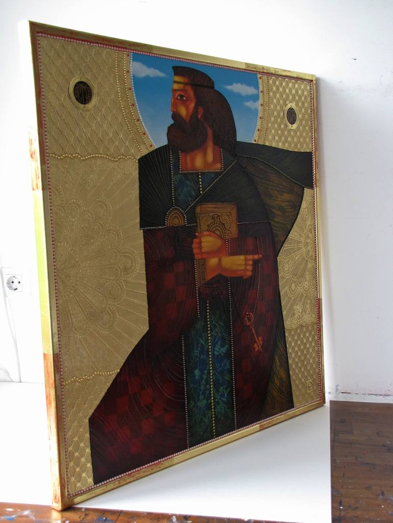 Original Conceptual Religion Painting by Stefan Georgiev