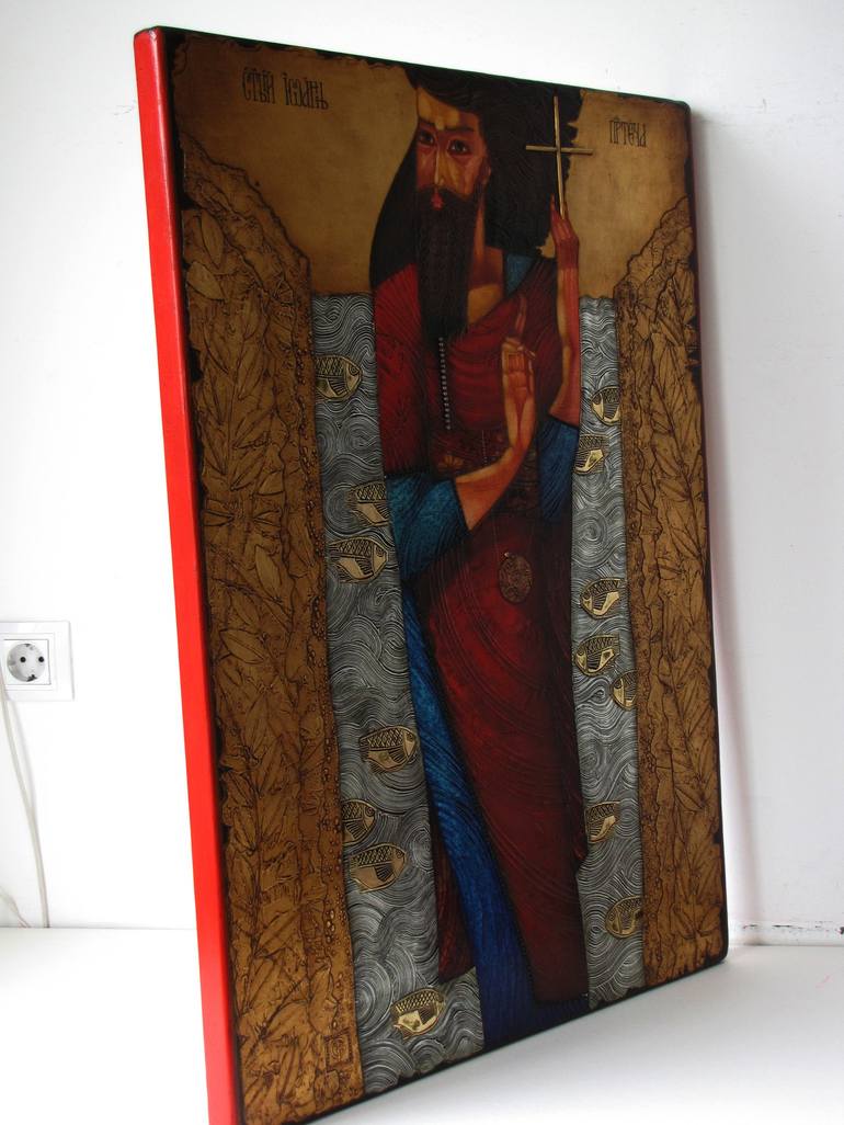 Original Figurative Religion Painting by Stefan Georgiev