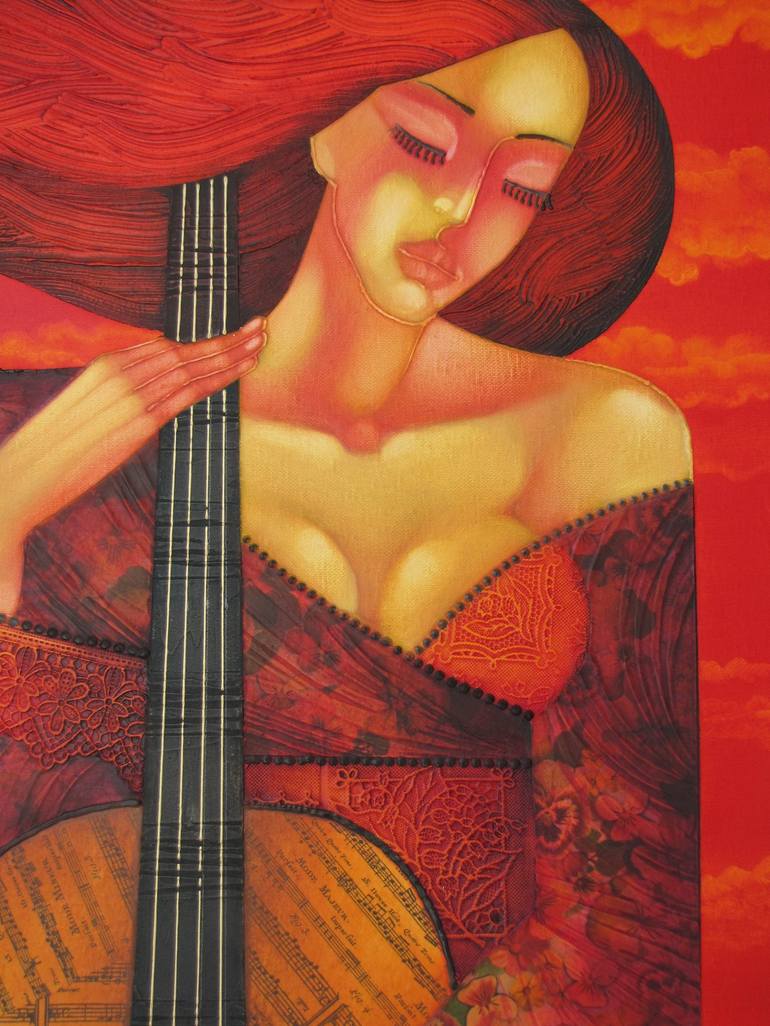 Original Figurative Music Painting by Stefan Georgiev