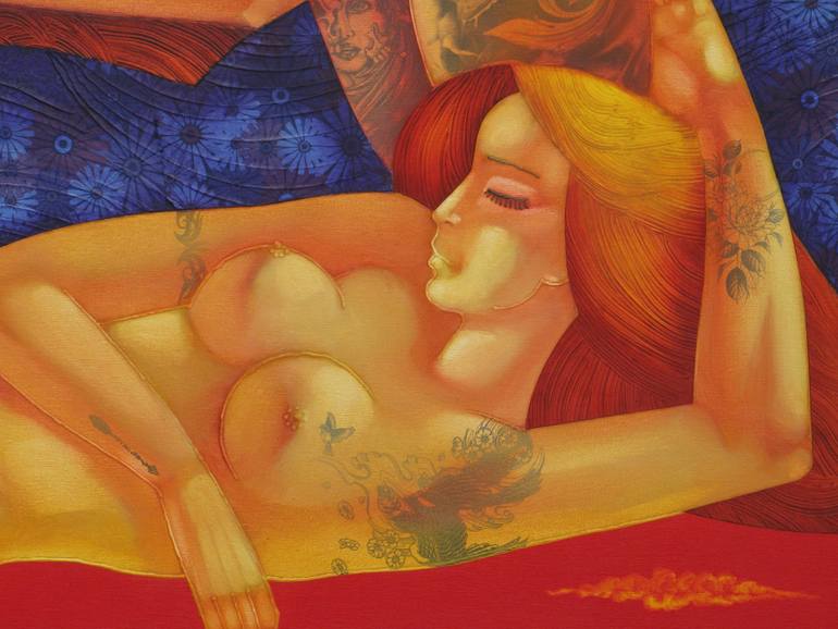 Original Figurative Nude Painting by Stefan Georgiev