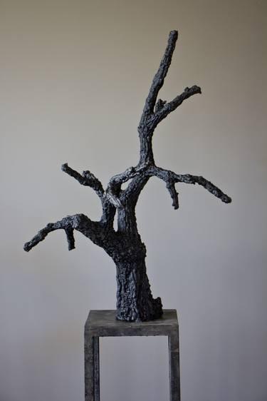Saatchi Art Artist Ventsislav Zankov; Sculpture, “tree 4, H94x70x57cm, cast iron, 2019” #art