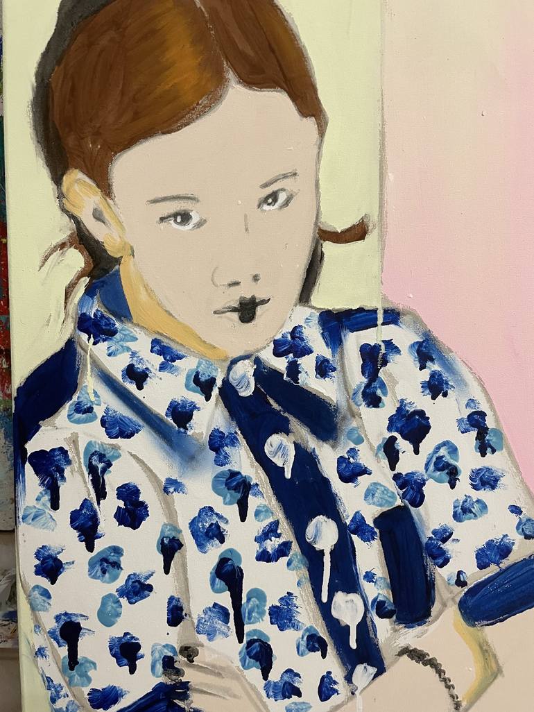 Original Minimalism Children Painting by Simone Kocher