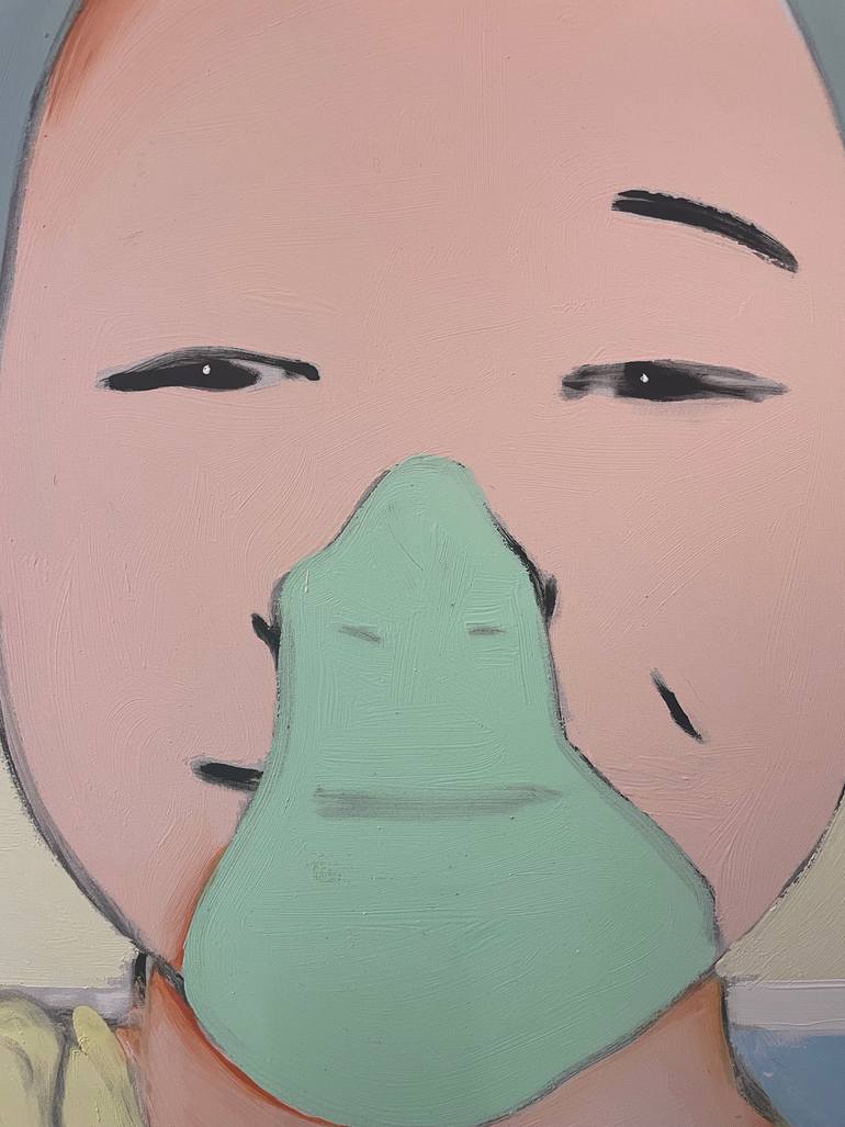 Original Pop Art Children Painting by Simone Kocher