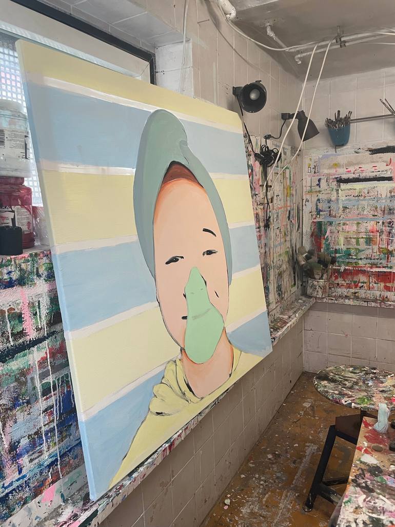 Original Pop Art Children Painting by Simone Kocher