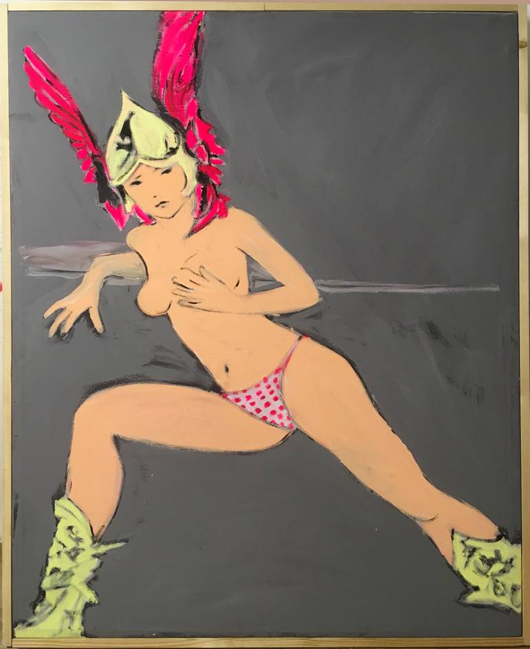 Original Figurative Cartoon Painting by Simone Kocher