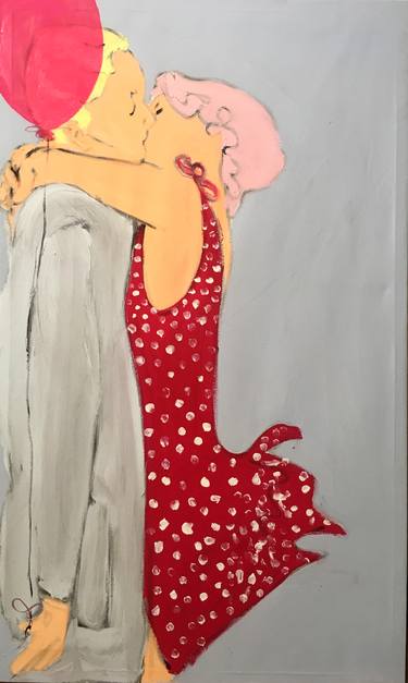 Print of Figurative Love Paintings by Simone Kocher