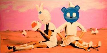 Original Pop Art Cartoon Paintings by Simone Kocher