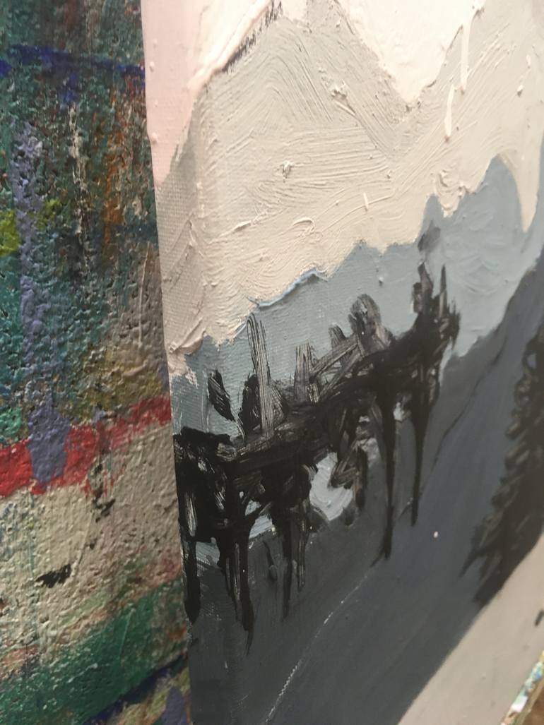 Original Minimalism Nature Painting by Simone Kocher