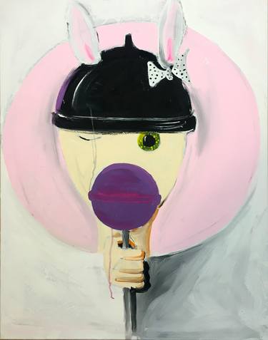 Original Dada Portrait Paintings by Simone Kocher