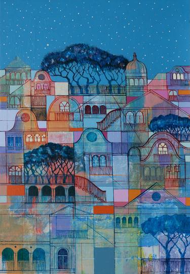 Original Conceptual Architecture Painting by Georgi Demirev