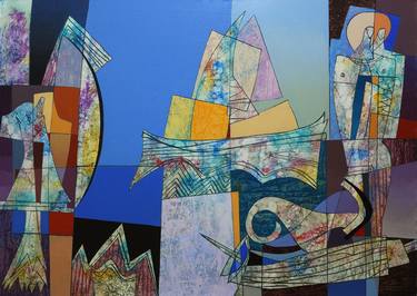 Print of Abstract Boat Paintings by Georgi Demirev