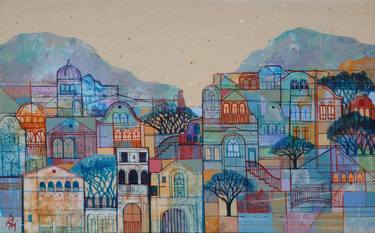 Original Conceptual Architecture Painting by Georgi Demirev