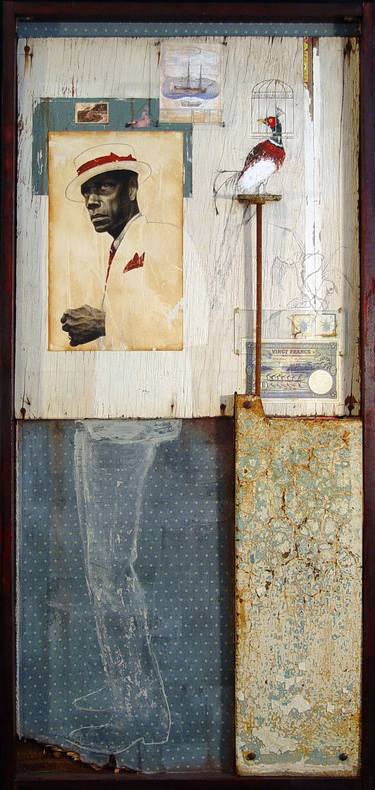 Saatchi Art Artist Jules Arthur; Collage, “Imports” #art