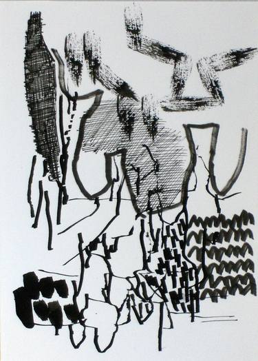 Original Abstract Drawings by Rolf Lorentzen