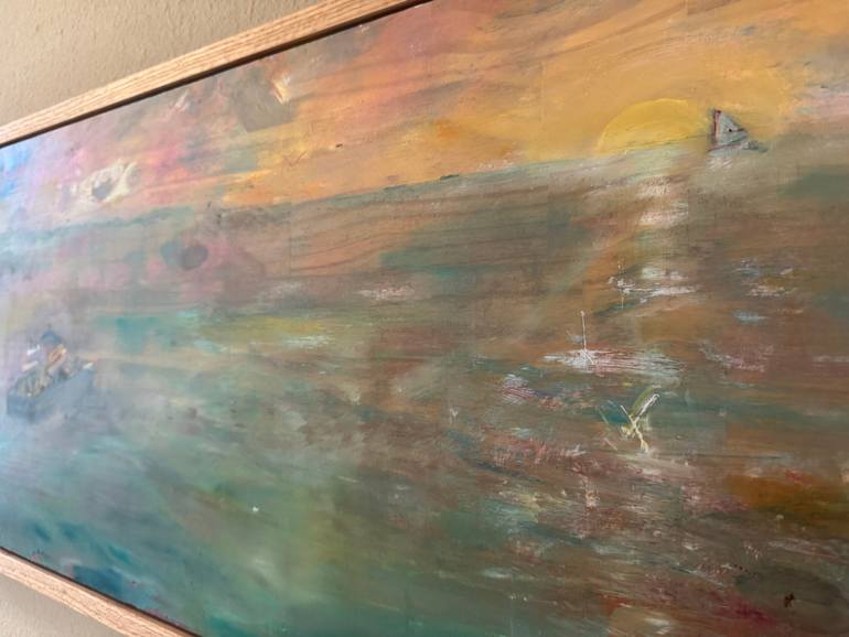 Original Contemporary Boat Painting by Megan Connor