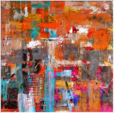 Original Abstract Expressionism Abstract Paintings by Valentin Hristov