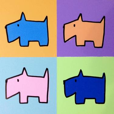 Print of Pop Art Dogs Paintings by Brian Nash