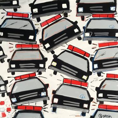 Print of Folk Automobile Paintings by Brian Nash