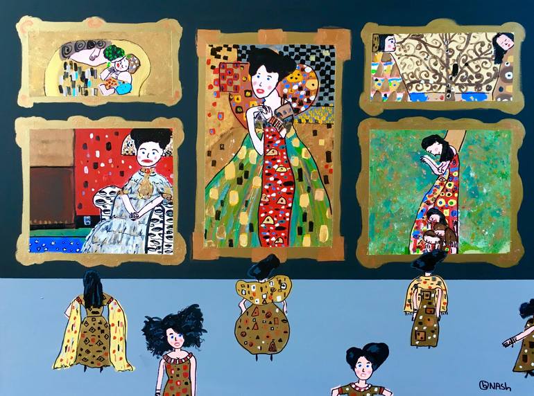The Klimt Museum Painting by Brian Nash | Saatchi Art