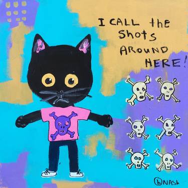 Print of Pop Art Cats Paintings by Brian Nash