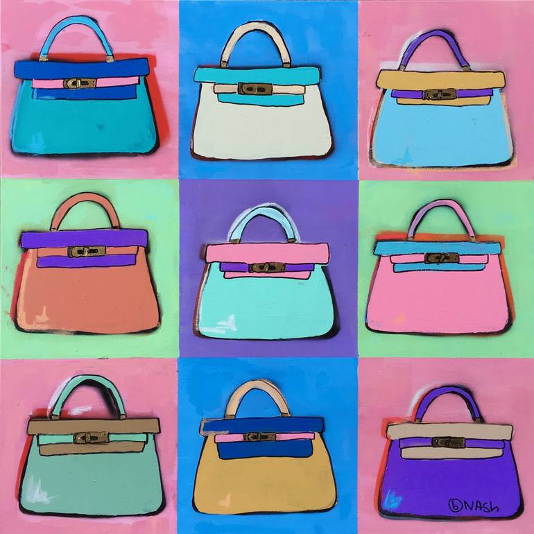 New Kelly Art Painted Bag Art Bag Classic Brand Custom Bags