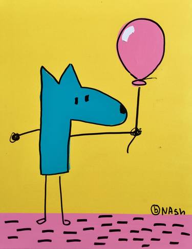 Print of Dogs Paintings by Brian Nash