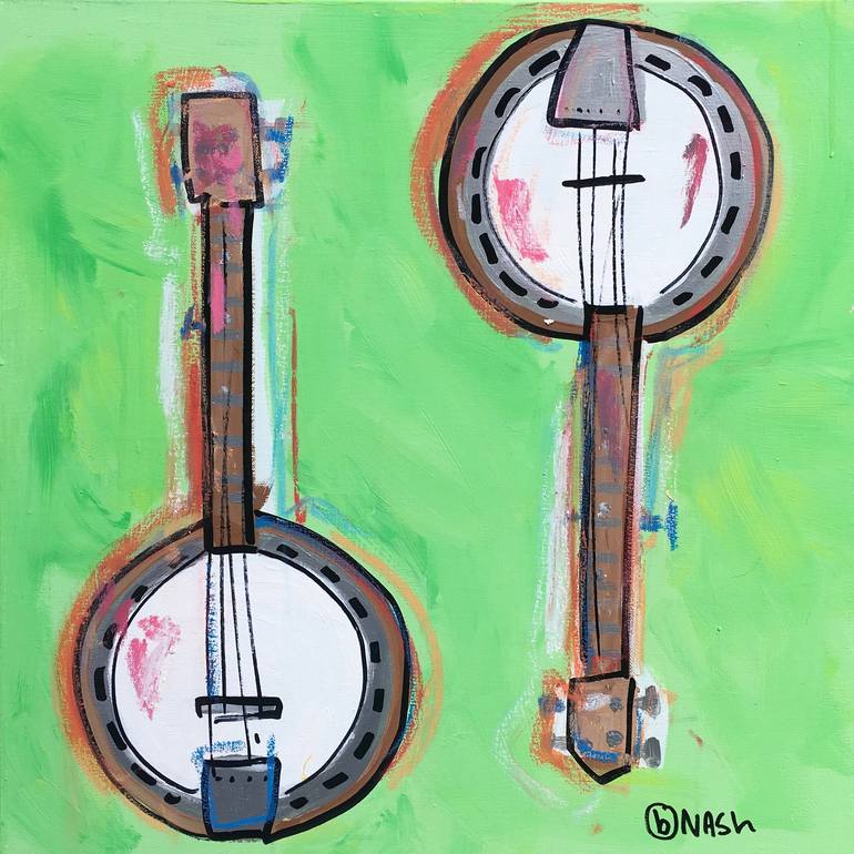 Banjos  Original Artwork by brian nash