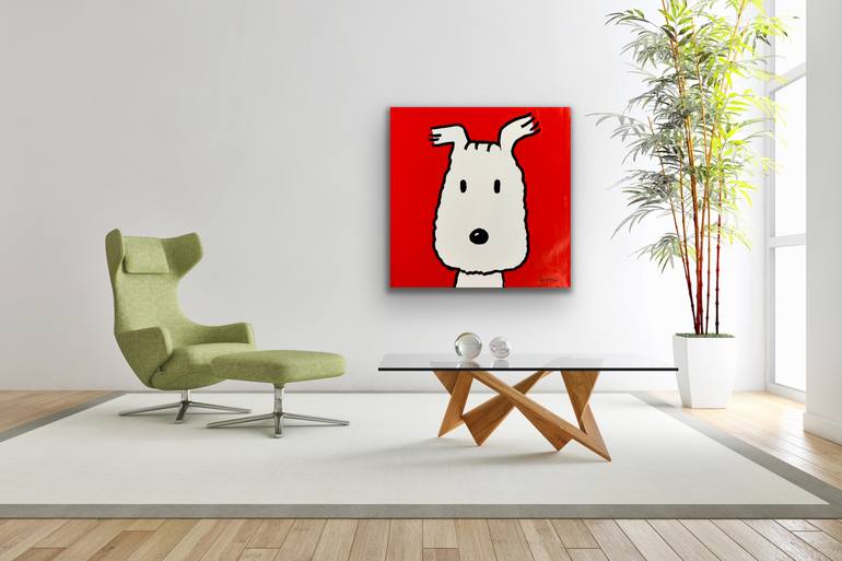 Original Pop Art Dogs Painting by Brian Nash