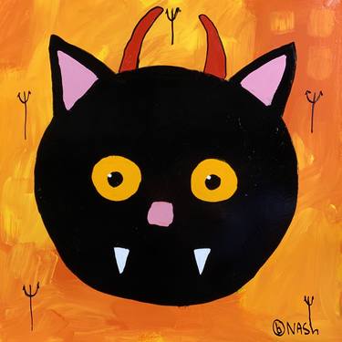 Original Pop Art Cats Paintings by Brian Nash