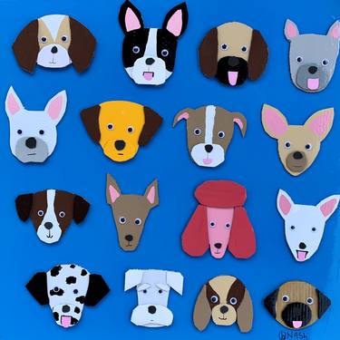 Print of Pop Art Dogs Paintings by Brian Nash