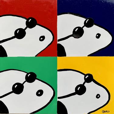 Print of Pop Art Dogs Paintings by Brian Nash