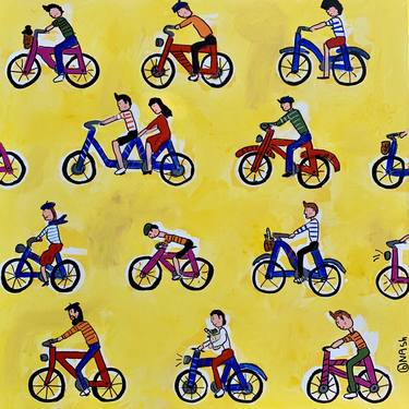 Print of Bike Paintings by Brian Nash