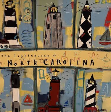 Saatchi Art Artist Brian Nash; Paintings, “North Carolina Lighthouses” #art