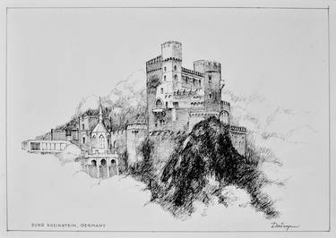 Print of Architecture Drawings by Dai Wynn